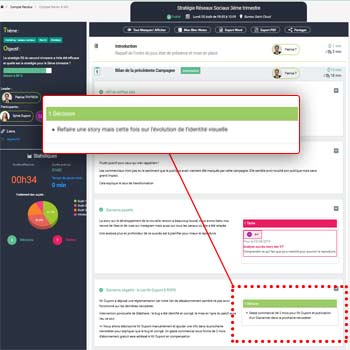 Exemple de compte rendu: identifier les décisions